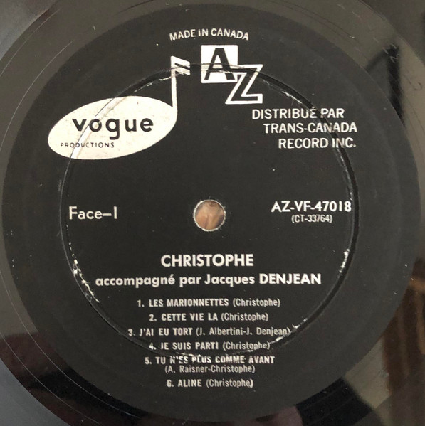 Christophe - Christophe | Disc'Az (VF-47018) - 3 Christophe - Christophe | Disc'Az (VF-47018) - 3
