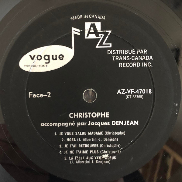 Christophe - Christophe | Disc'Az (VF-47018) - 4 Christophe - Christophe | Disc'Az (VF-47018) - 4