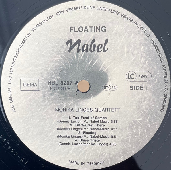 Monika Linges Quartet - Floating | NABEL (NBL 8207) - 3