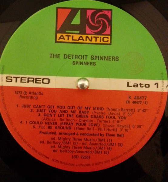 Spinners - The Detroit Spinners | Atlantic (K 40477) - 3 Spinners - The Detroit Spinners | Atlantic (K 40477) - 3