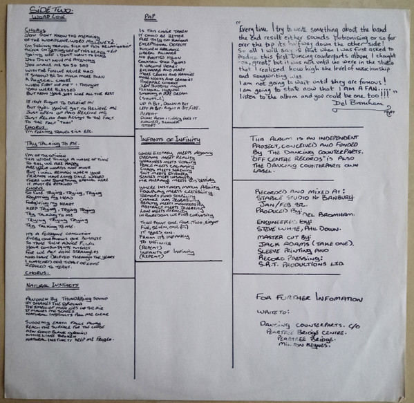 Dancing Counterparts - Infants Of Infinity | Off-Centre Records (OFF 2) - 3