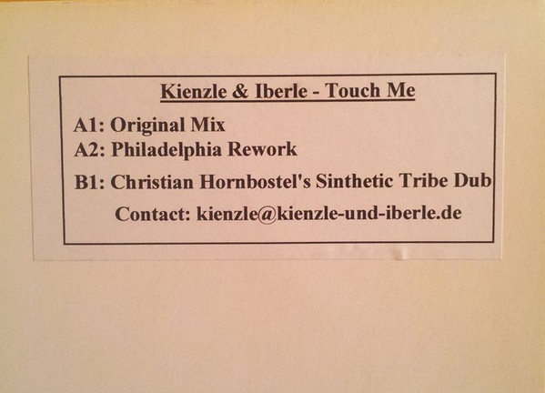 Kienzle & Iberle - Touch Me | Not On Label (K1 001)