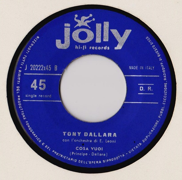 Tony Dallara - Come Potrei Dimenticarti | Jolly Hi-Fi Records (J 20222x45) - 4