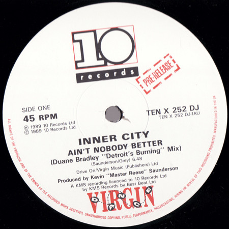 Inner City - Ain't Nobody Better | 10 Records (TEN X 252 DJ) - main