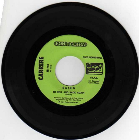 Rage / Saxon - Double Dealer / To Hell And Back Again | Carrere (JB 748) - 3