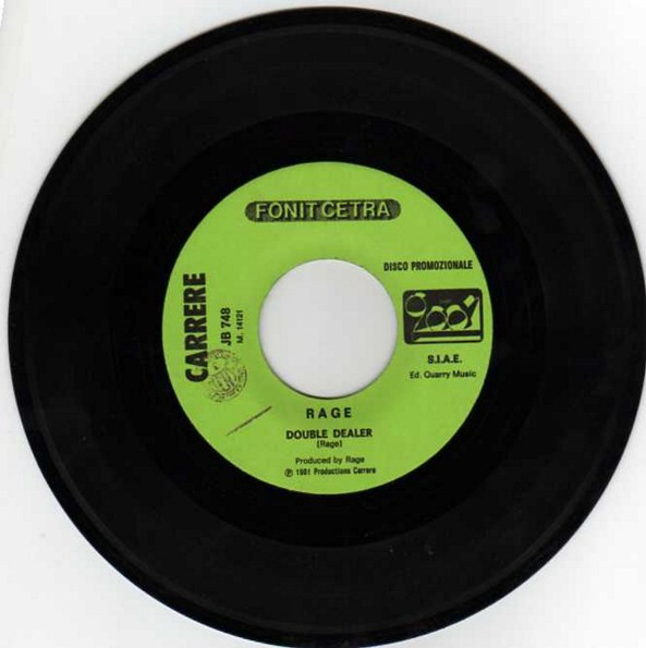 Rage / Saxon - Double Dealer / To Hell And Back Again | Carrere (JB 748) - 4
