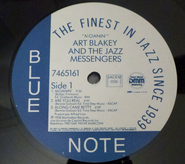 Art Blakey & The Jazz Messengers - Moanin' | Blue Note (7465161) - 3 Art Blakey & The Jazz Messengers - Moanin' | Blue Note (7465161) - 3