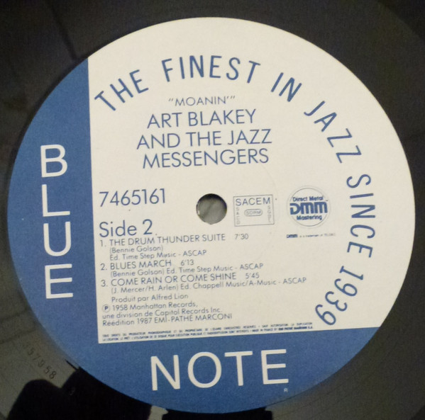 Art Blakey & The Jazz Messengers - Moanin' | Blue Note (7465161) - 4 Art Blakey & The Jazz Messengers - Moanin' | Blue Note (7465161) - 4