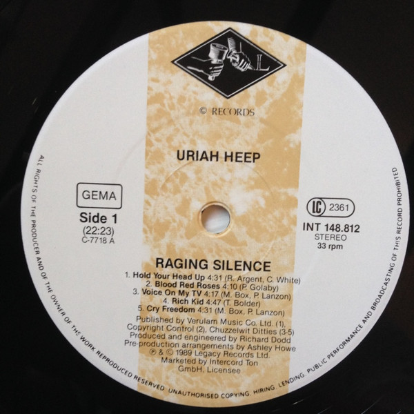 Uriah Heep - Raging Silence | Legacy Records (INT 148.812) - 4