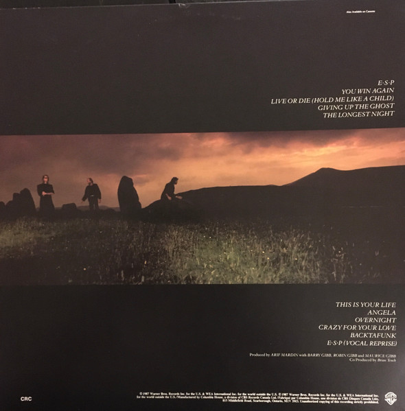 Bee Gees - E•S•P [Vinyl] | Warner Bros. Records (W1 25541) - 3