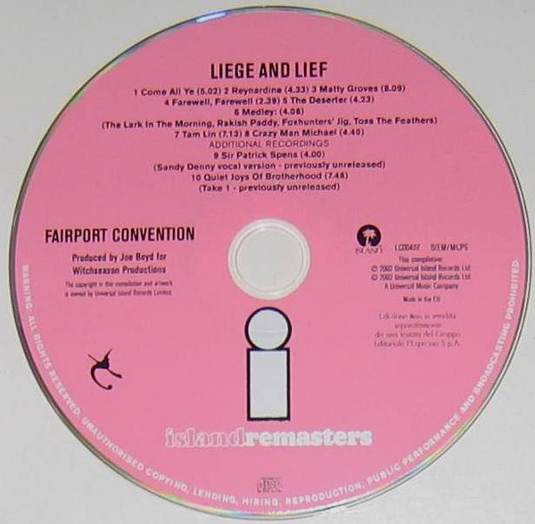 Fairport Convention - Liege & Lief | Island Records (none) - 3