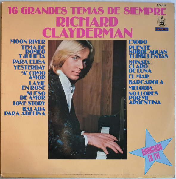 Richard Clayderman - 16 Grandes Temas De Siempre | Hispavox (S 60.218) - main