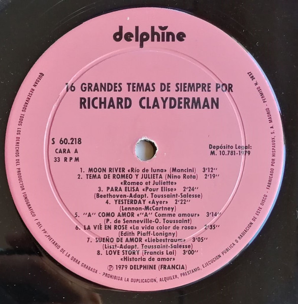 Richard Clayderman - 16 Grandes Temas De Siempre | Hispavox (S 60.218) - 3