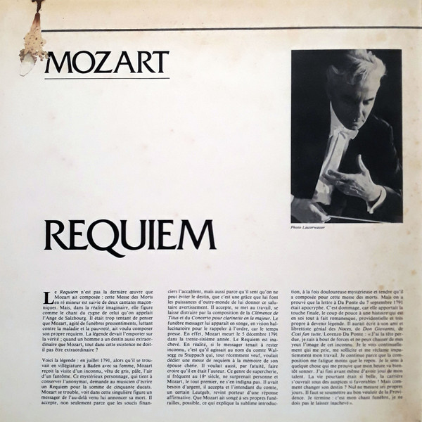 Wolfgang Amadeus Mozart / Berliner Philharmoniker , Herbert von Karajan , Wilma Lipp , Hilde Rössel-Majdan , Anton Dermota , Walter Berry , Wiener Singverein - Requiem | Deutsche Grammophon (2542 198) - 3