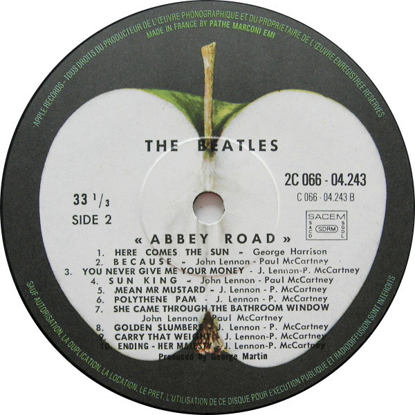 The Beatles - Abbey Road | Apple Records (2C 066 04243) - 3 The Beatles - Abbey Road | Apple Records (2C 066 04243) - 3