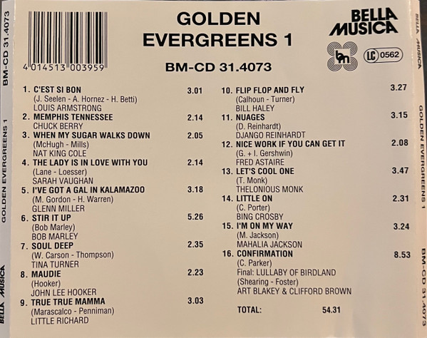 Various - Golden Evergreens 1 | Bella Musica (BM-CD 31.4073) - 2