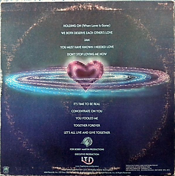 L.T.D. - Togetherness | A&M Records (SP-4705) - 2