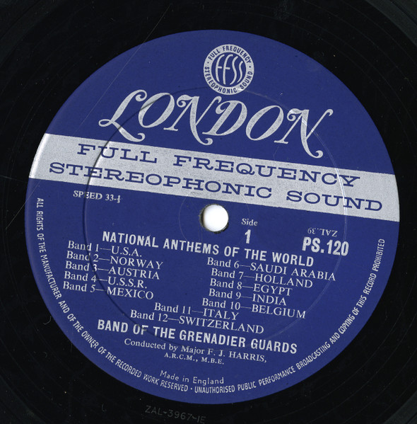 The Band Of The Grenadier Guards - National Anthems Of The World | London Records (PS 120) - 3 The Band Of The Grenadier Guards - National Anthems Of The World | London Records (PS 120) - 3