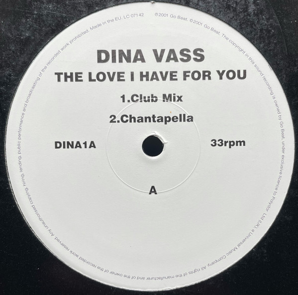 Dina Vass - The Love I Have For You | Go! Beat (DINA1A) - 2
