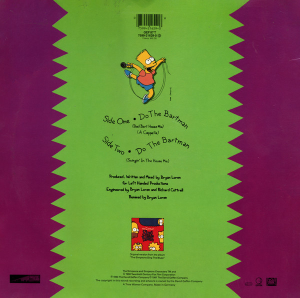 The Simpsons - Do The Bartman | Geffen Records (7599-21629-0) - 2 The Simpsons - Do The Bartman | Geffen Records (7599-21629-0) - 2
