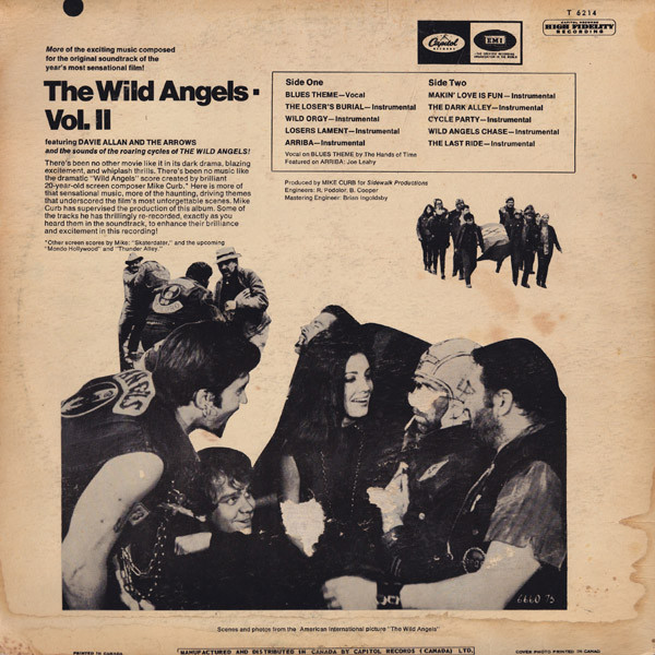 Mike Curb Featuring Davie Allan & The Arrows - The Wild Angels, Volume II (Original Soundtrack) | Capitol Records (T 6214) - 3