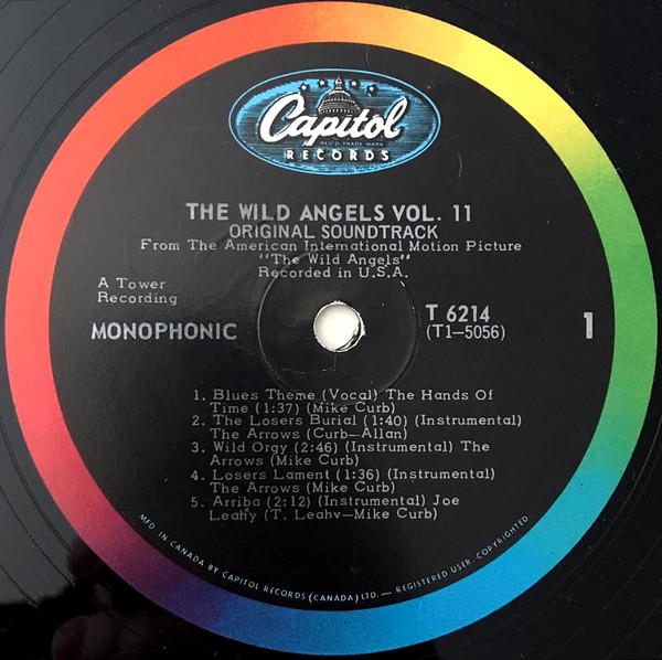 Mike Curb Featuring Davie Allan & The Arrows - The Wild Angels, Volume II (Original Soundtrack) | Capitol Records (T 6214) - 2