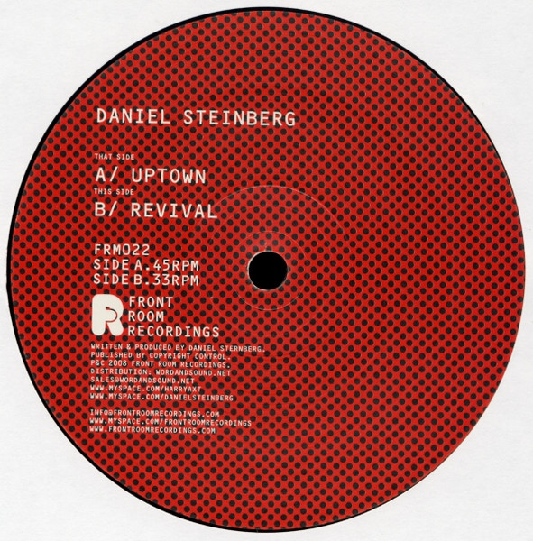 Daniel Steinberg - Uptown / Revival | Front Room Recordings (FRM 022) - 2