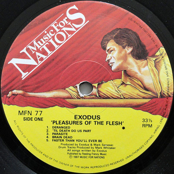 Exodus - Pleasures Of The Flesh | Music For Nations (MFN 77) - 3