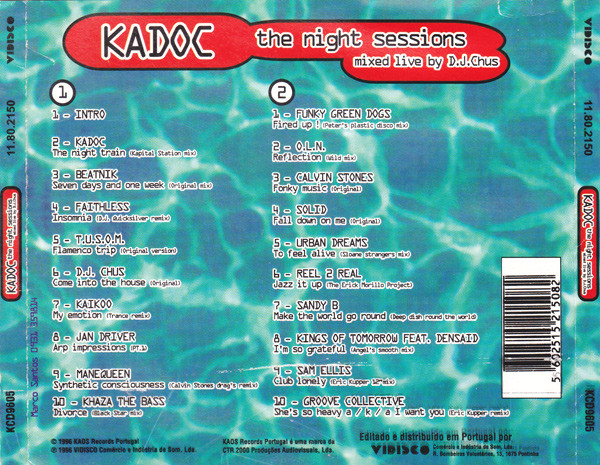 DJ Chus - Kadoc - The Night Sessions | Kaos Records (KCD9605) - 2