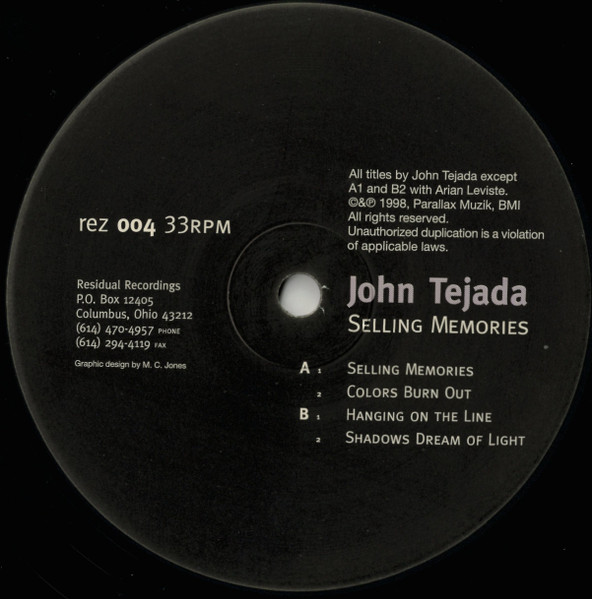 John Tejada - Selling Memories | Residual Recordings (rez 004)