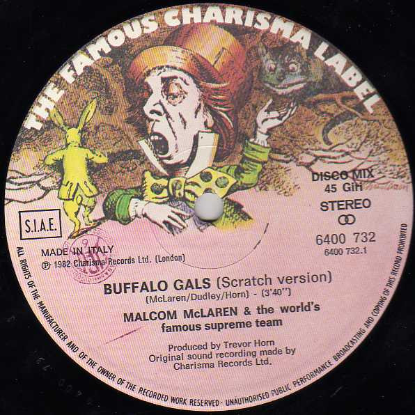 Malcolm McLaren & World's Famous Supreme Team - Buffalo Gals | Charisma (6400 732) - main