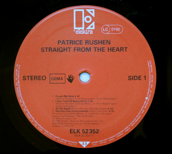 Patrice Rushen - Straight From The Heart | Elektra (ELK K 52 352) - 3 Patrice Rushen - Straight From The Heart | Elektra (ELK K 52 352) - 3