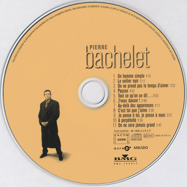 Pierre Bachelet - Un Homme Simple | Mikado (74321629792) - 3