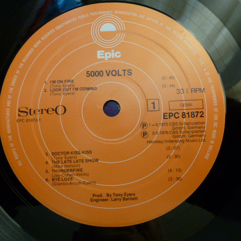 5000 Volts - 5000 Volts | Epic (EPC 81872) - 3