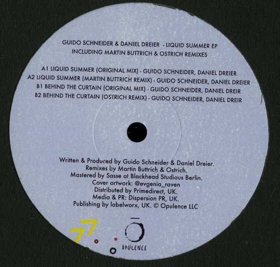 Guido Schneider & Daniel Dreier - Liquid Summer EP | Opulence (OP006) - main Guido Schneider & Daniel Dreier - Liquid Summer EP | Opulence (OP006) - main