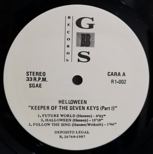 Helloween - Keeper Of The Seven Keys - Part I | G.B.B.S. Records (R-1-002) - 4