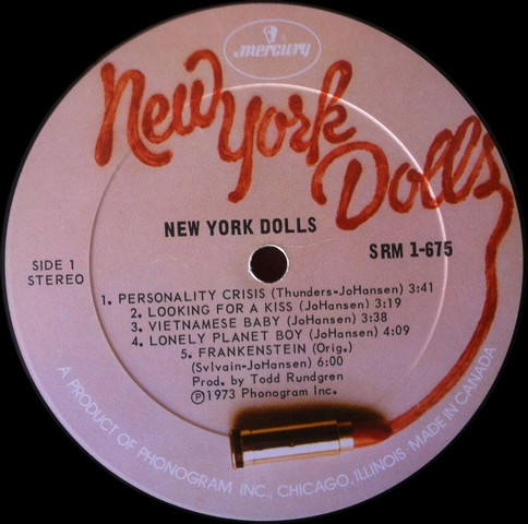 New York Dolls - New York Dolls | Mercury (SRM 1-675) - 5 New York Dolls - New York Dolls | Mercury (SRM 1-675) - 5