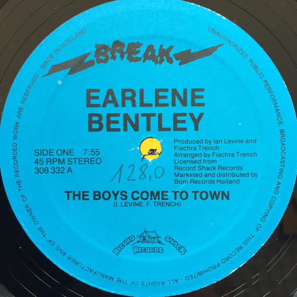 Earlene Bentley - The Boys Come To Town | Break Records (308 332) - 3