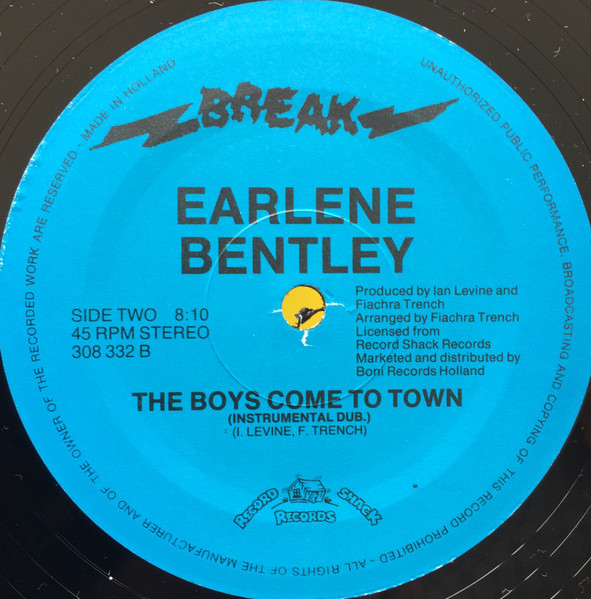 Earlene Bentley - The Boys Come To Town | Break Records (308 332) - 4