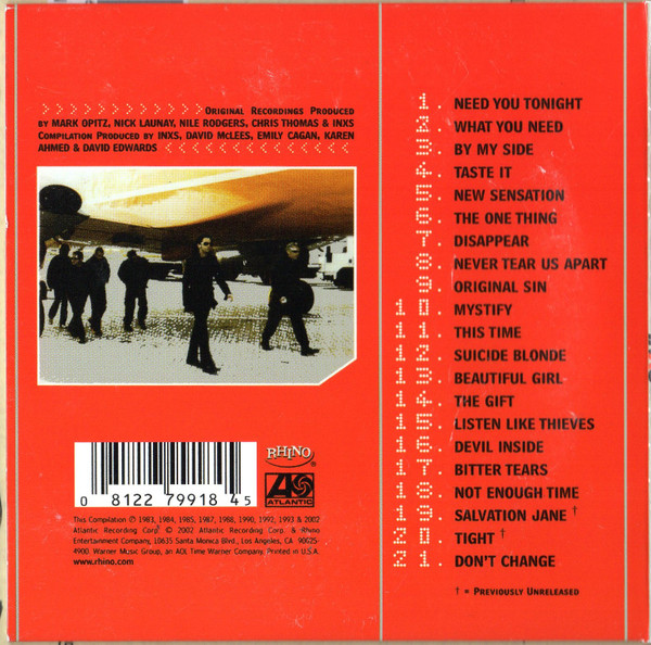 INXS - The Best Of INXS | Rhino Records (R2 512055) - 2 INXS - The Best Of INXS | Rhino Records (R2 512055) - 2