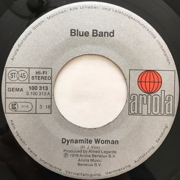 The Blue Band - Dynamite Woman | Ariola (100 313) - 3
