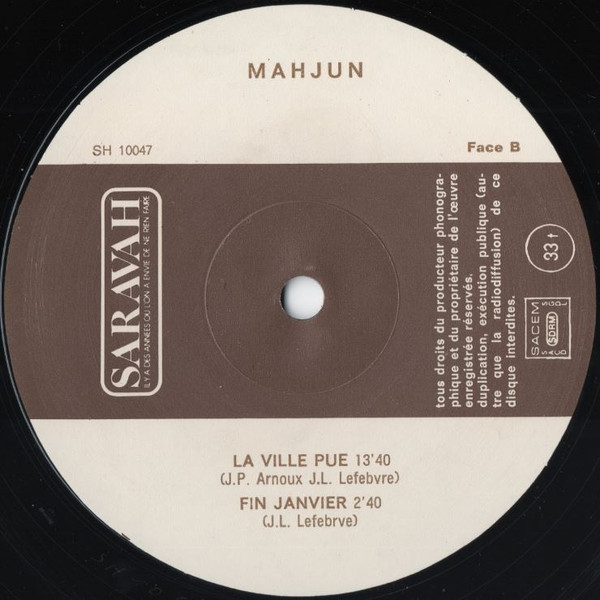 Mahjun - Mahjun | Saravah (SH 10047) - 3