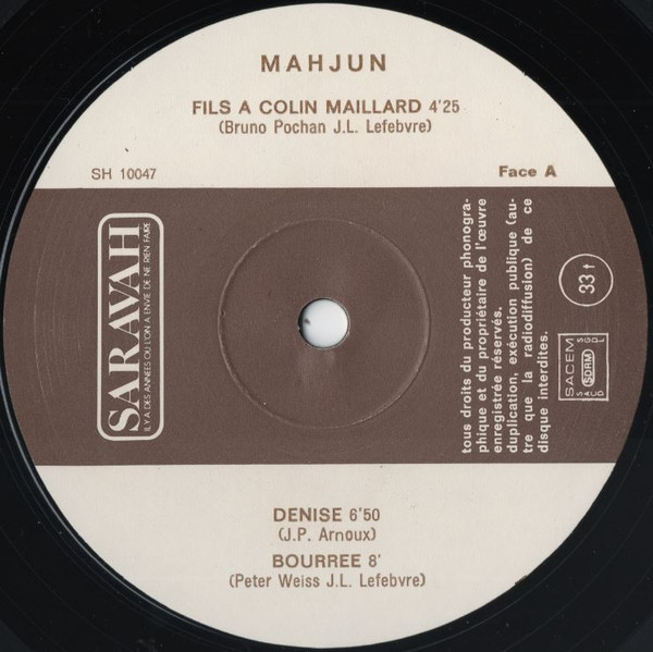 Mahjun - Mahjun | Saravah (SH 10047) - 2