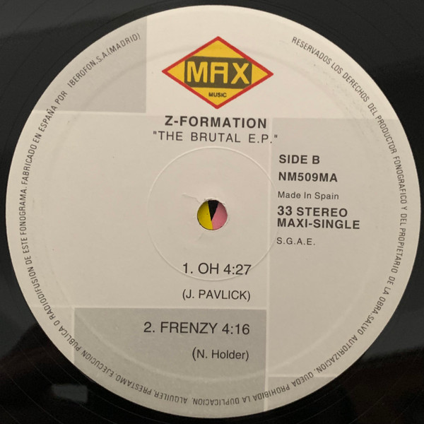 Z-Formation - The Brutal E.P. | Max Music (NM509MA) - 4