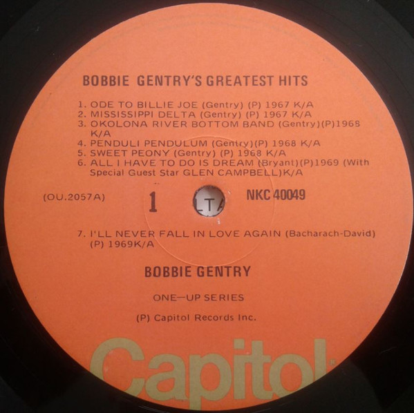 Bobbie Gentry - Bobbie Gentry's Greatest Hits | Capitol Records (NKC 40049) - 3 Bobbie Gentry - Bobbie Gentry's Greatest Hits | Capitol Records (NKC 40049) - 3