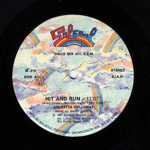 Loleatta Holloway / Candido - Hit And Run / Jingo | Salsoul Records (M 219) - main Loleatta Holloway / Candido - Hit And Run / Jingo | Salsoul Records (M 219) - main