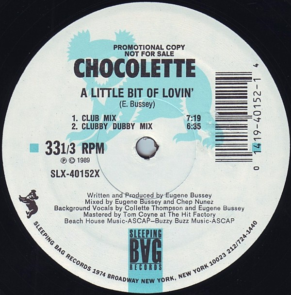 Chocolette - A Little Bit Of Lovin' | Sleeping Bag Records (SLX-40152) - 2