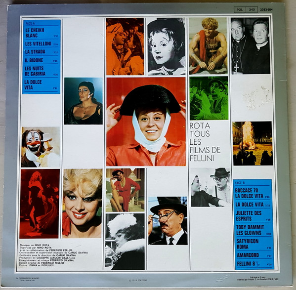 Nino Rota - Toutes Les Musiques De Film De Fellini | Polydor (2393 084) - 2 Nino Rota - Toutes Les Musiques De Film De Fellini | Polydor (2393 084) - 2