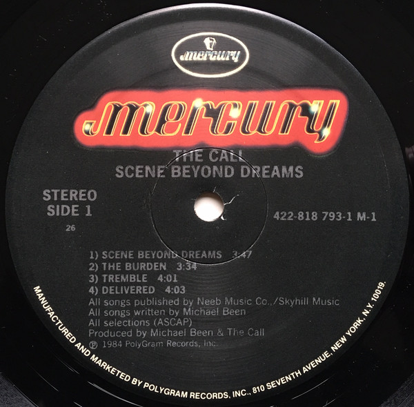 The Call - Scene Beyond Dreams | Mercury (818 793-1 M-1) - 3