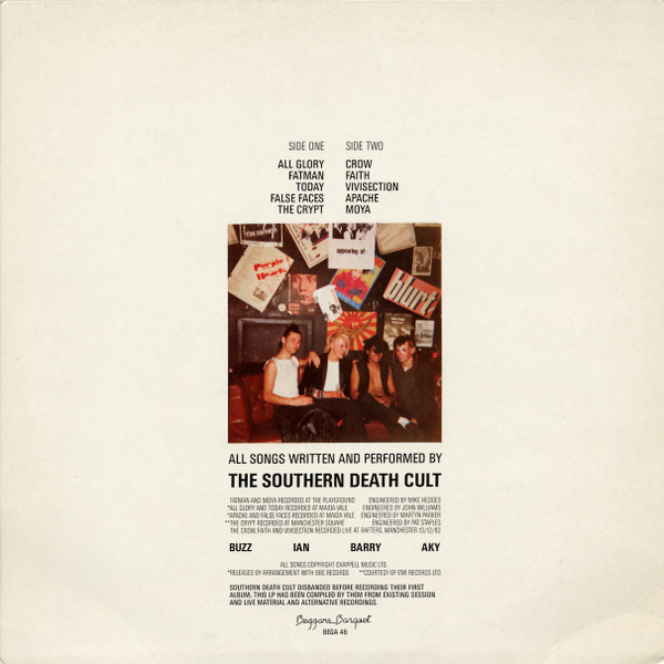 The Southern Death Cult - Southern Death Cult | Beggars Banquet (BEGA 46) - 2 The Southern Death Cult - Southern Death Cult | Beggars Banquet (BEGA 46) - 2